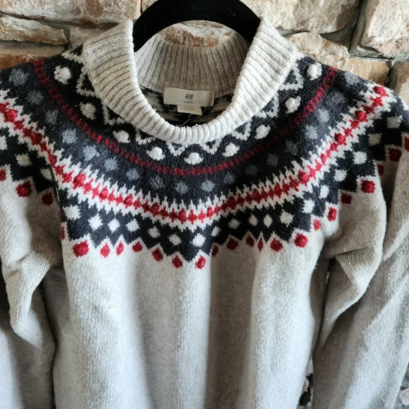 Beige Patterned Sweater Women - Picture 5 of 8